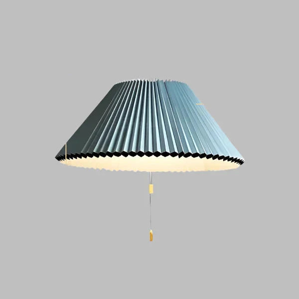 Elegancka Lampa Wisząca z Plisowanym Kloszem