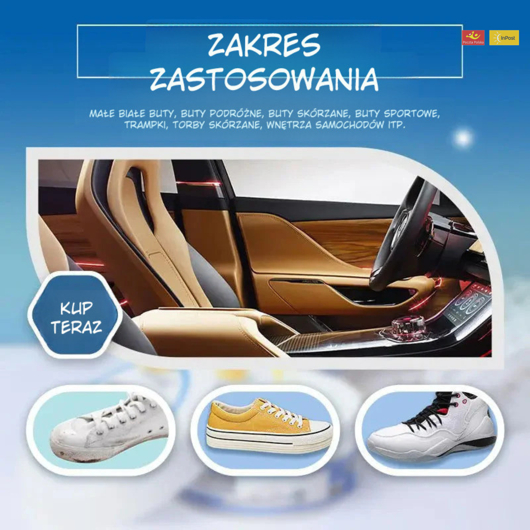 100 g środek do czyszczenia białych butów – uniwersalny krem czyszczący