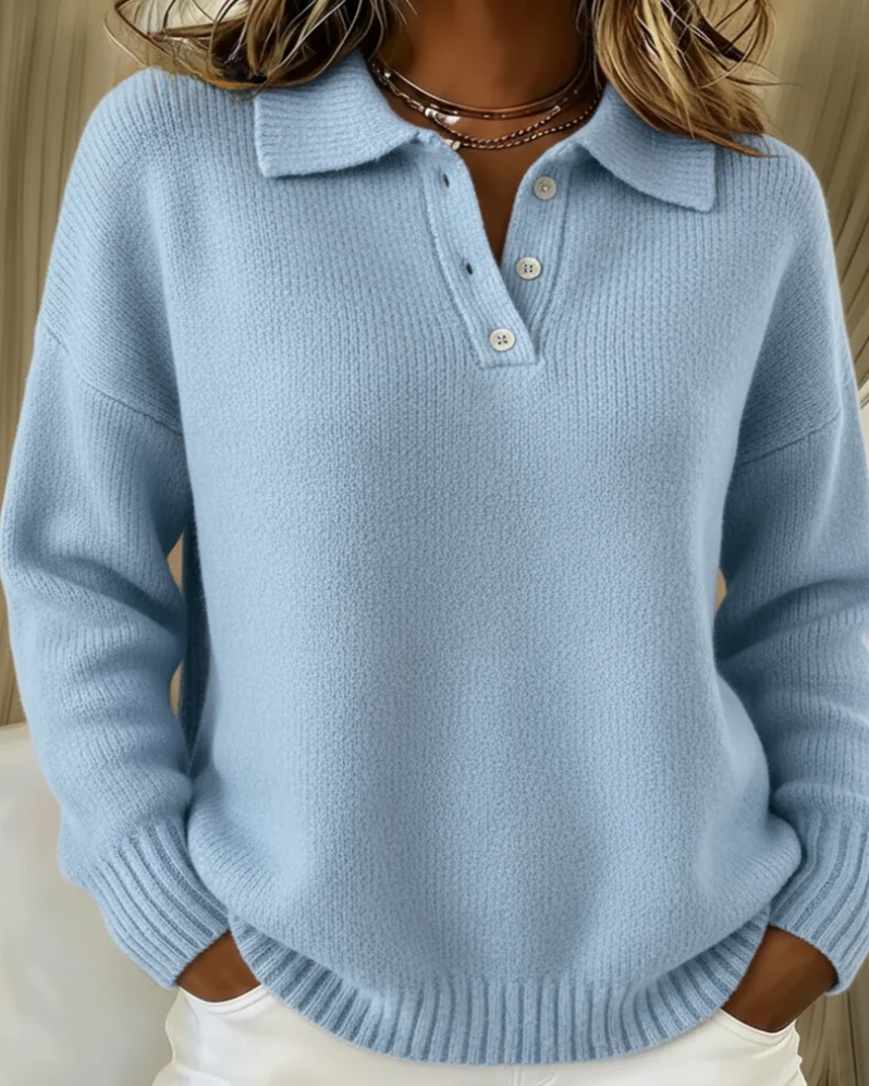 Elinor - Miękki sweter polo