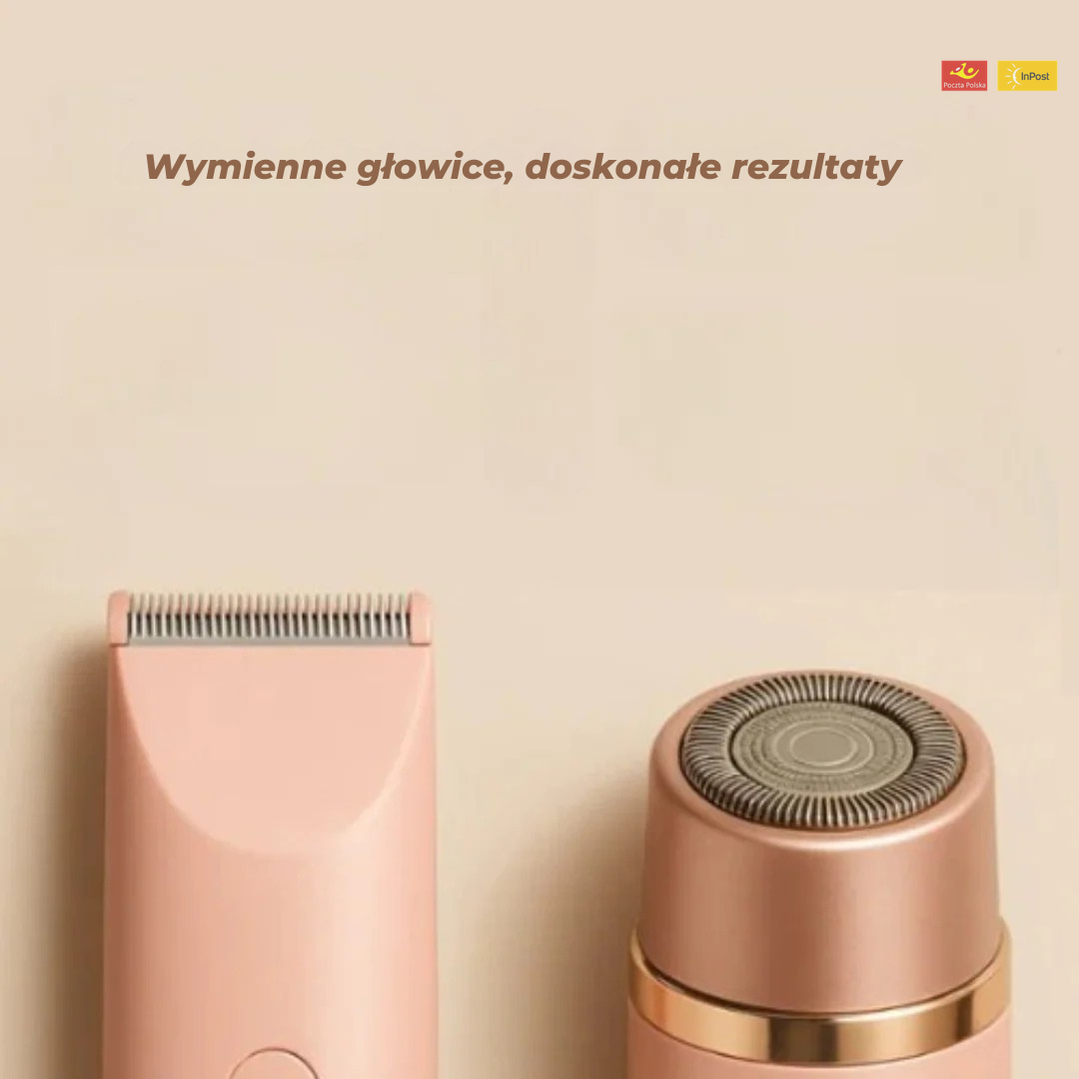 Podwójna precyzyjna maszynka do golenia wszędzie