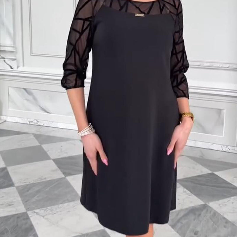 Marzena | Elegancka sukienka z okrągłym dekoltem