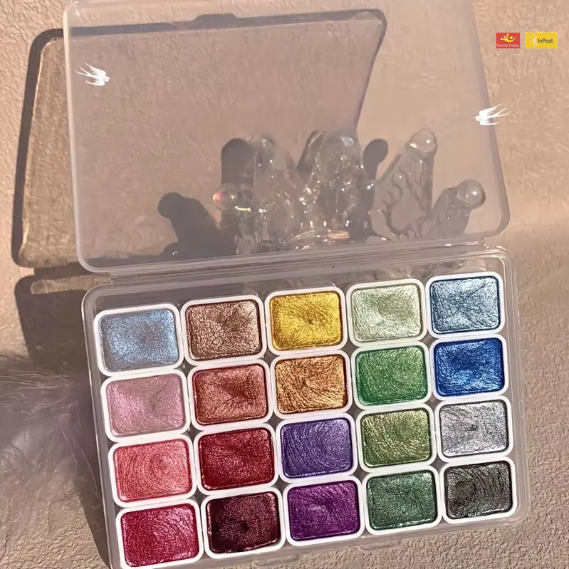 Kolorowy™ – Pudrowy Pigment Perłowy do Malowania Akwarelą