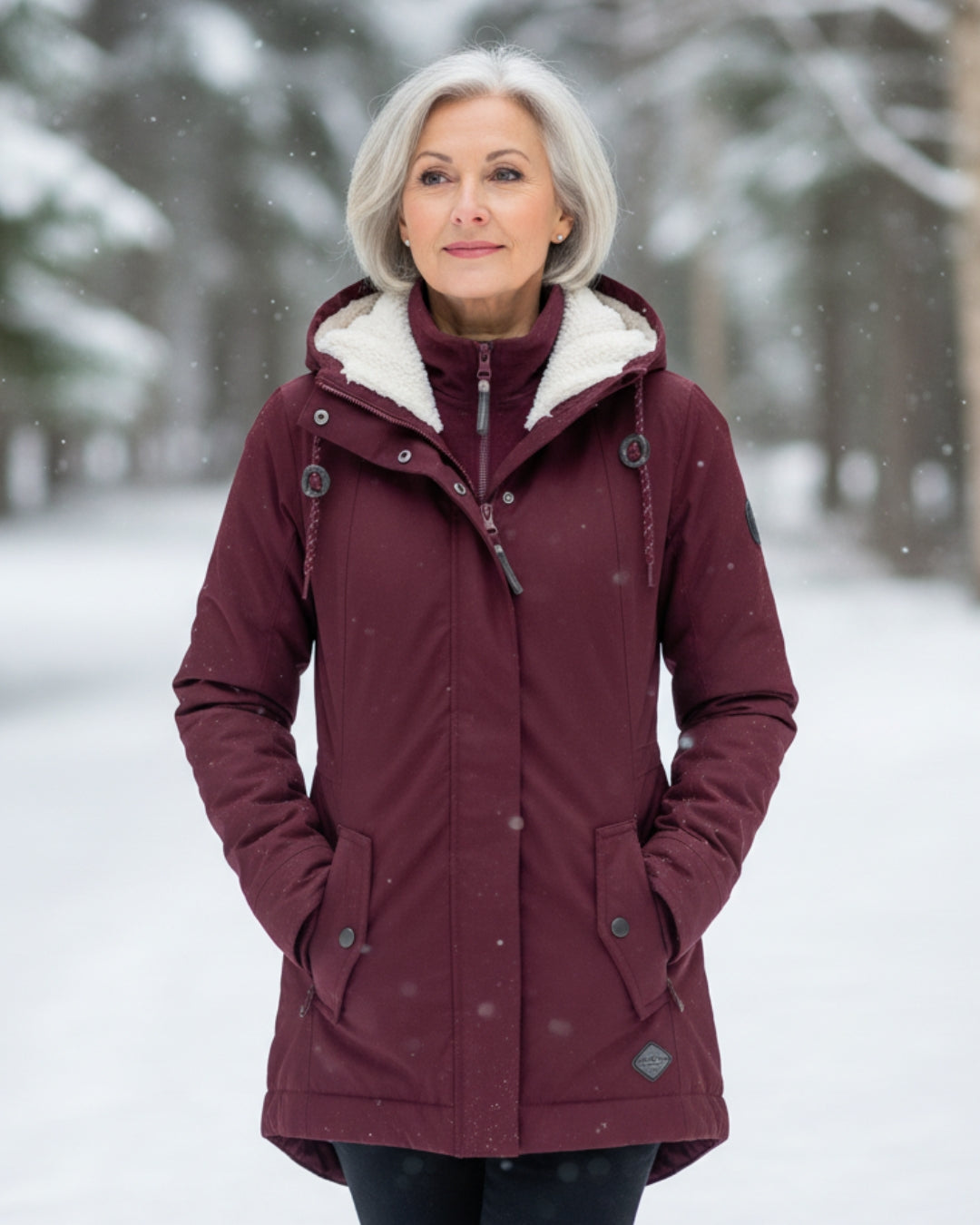 Magdalena | Alpejska parka sherpa na zimę
