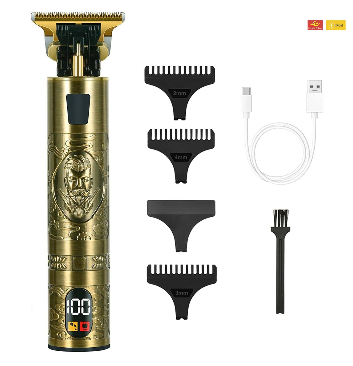 Precyzyjna maszynka do strzyżenia z wbudowanym wyświetlaczem cyfrowym