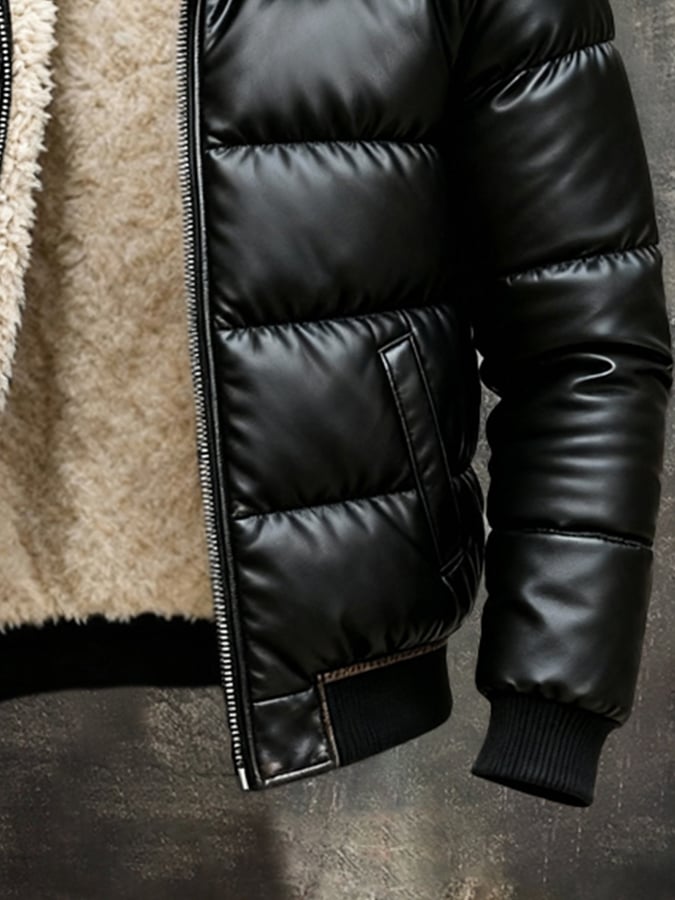 Branik – Ocieplana kurtka vintage leather-look