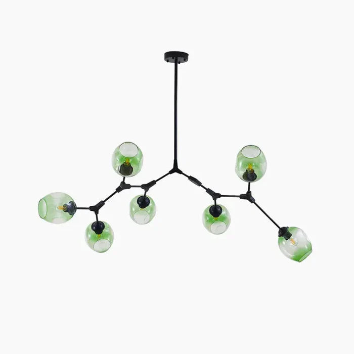 Designerski żyrandol molekularny 8-ramienny – nowoczesna lampa sufitowa LED