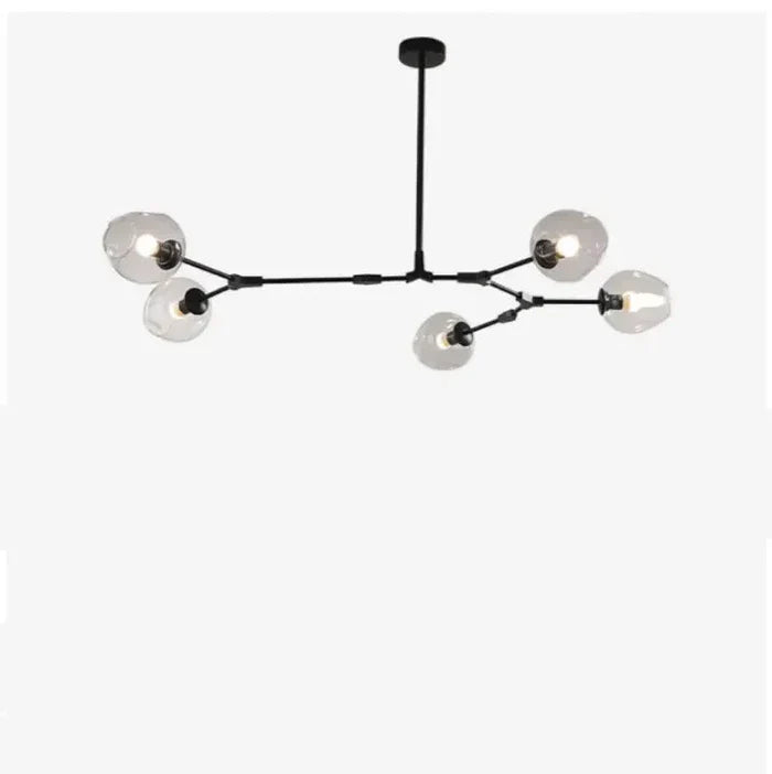 Designerski żyrandol molekularny 8-ramienny – nowoczesna lampa sufitowa LED