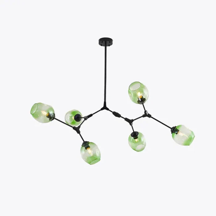 Designerski żyrandol molekularny 8-ramienny – nowoczesna lampa sufitowa LED