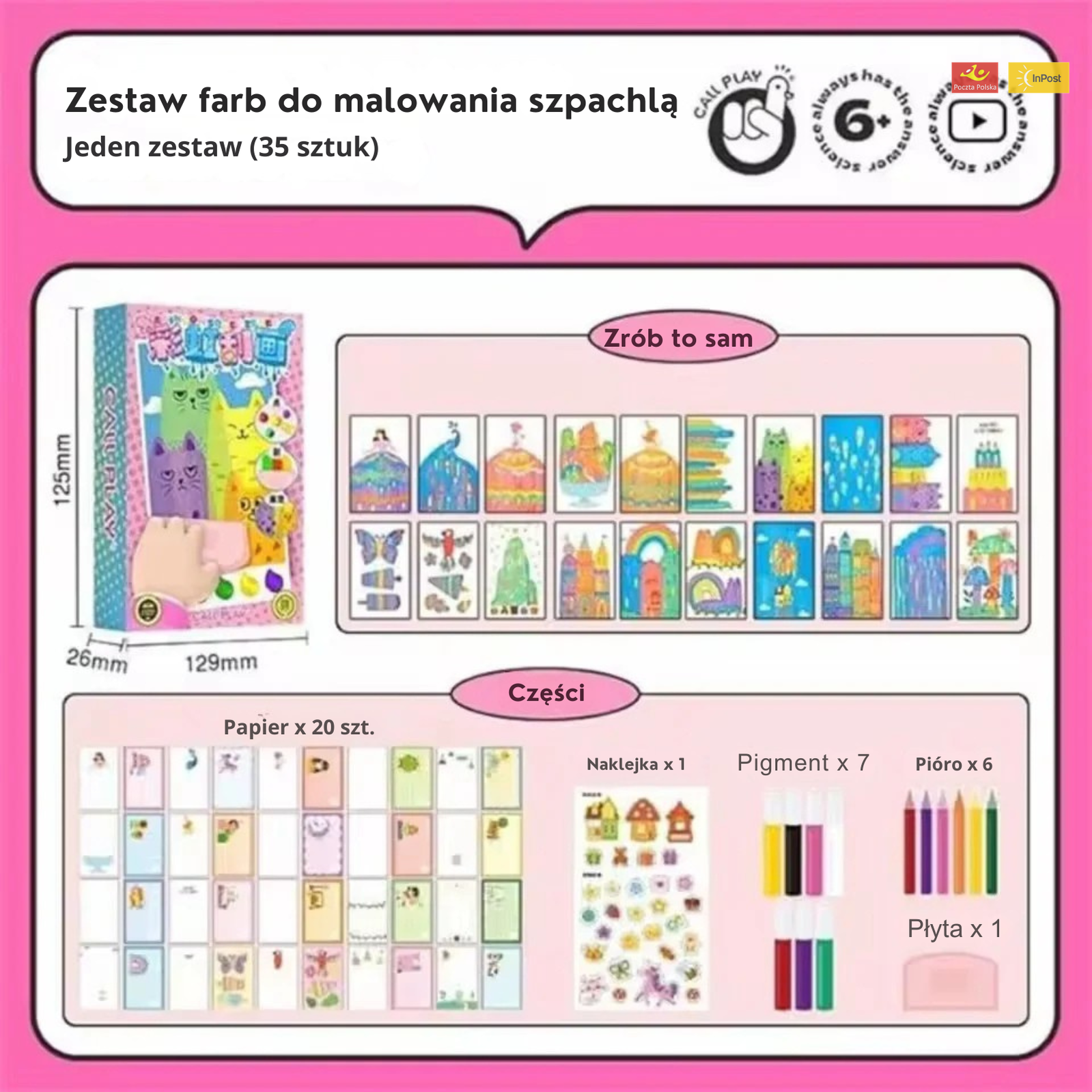 Zestaw do malowania kreatywnego dla dzieci