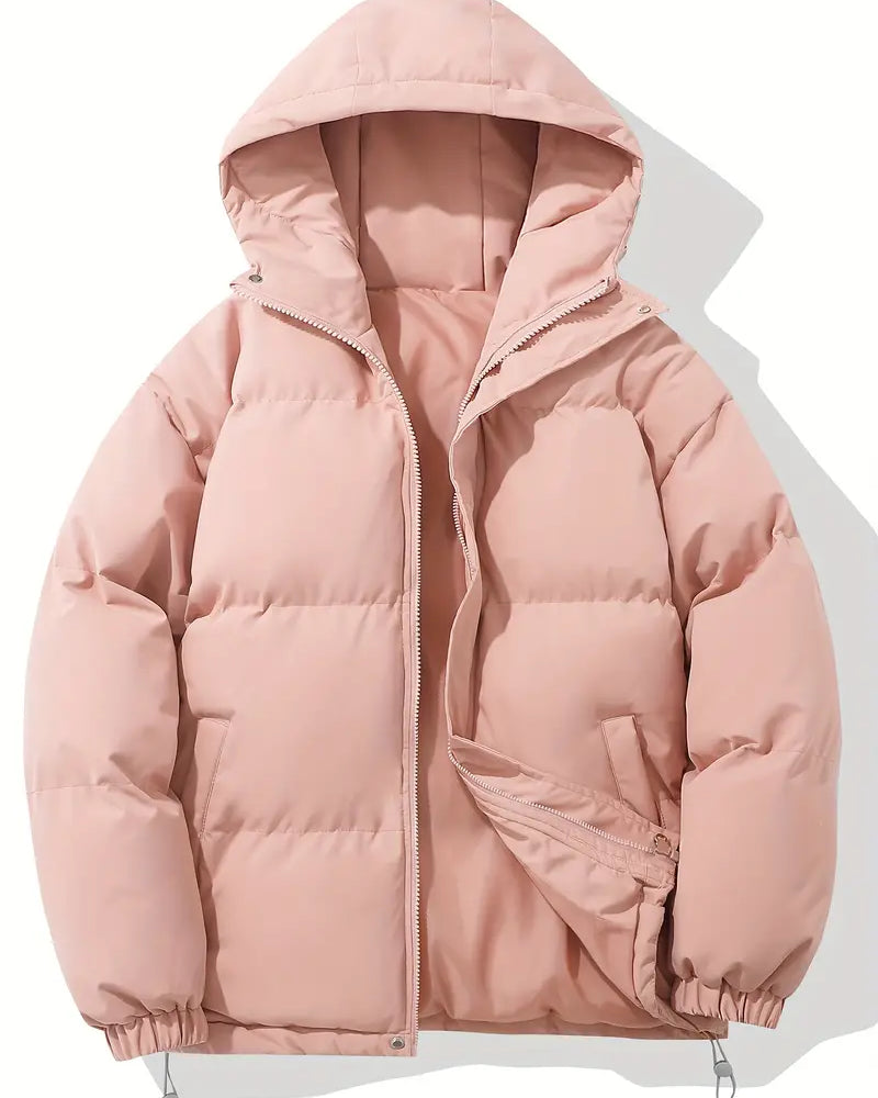 Damska Zimowa Kurtka Puffer – Odzież Wierzchnia z Kapturem
