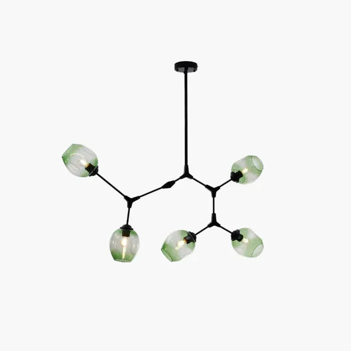Designerski żyrandol molekularny 8-ramienny – nowoczesna lampa sufitowa LED