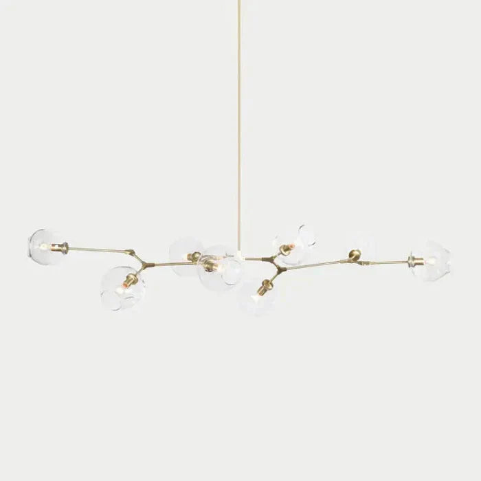 Designerski żyrandol molekularny 8-ramienny – nowoczesna lampa sufitowa LED