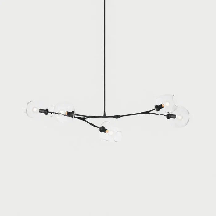 Designerski żyrandol molekularny 8-ramienny – nowoczesna lampa sufitowa LED