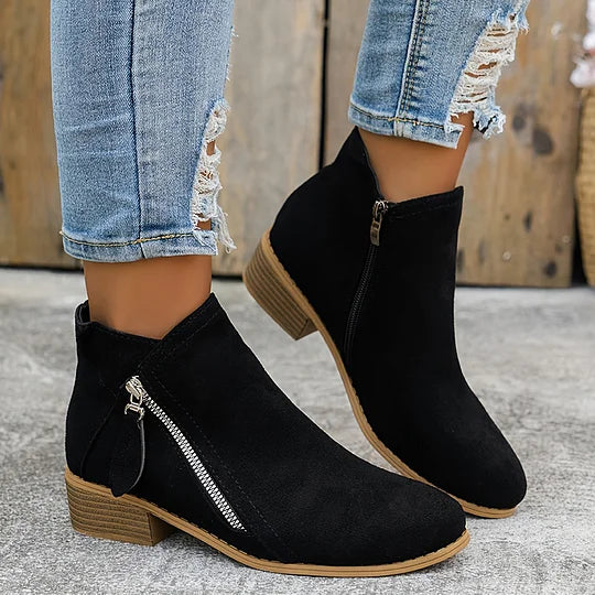 Inessa – Skórzane buty ortopedyczne za kostkę
