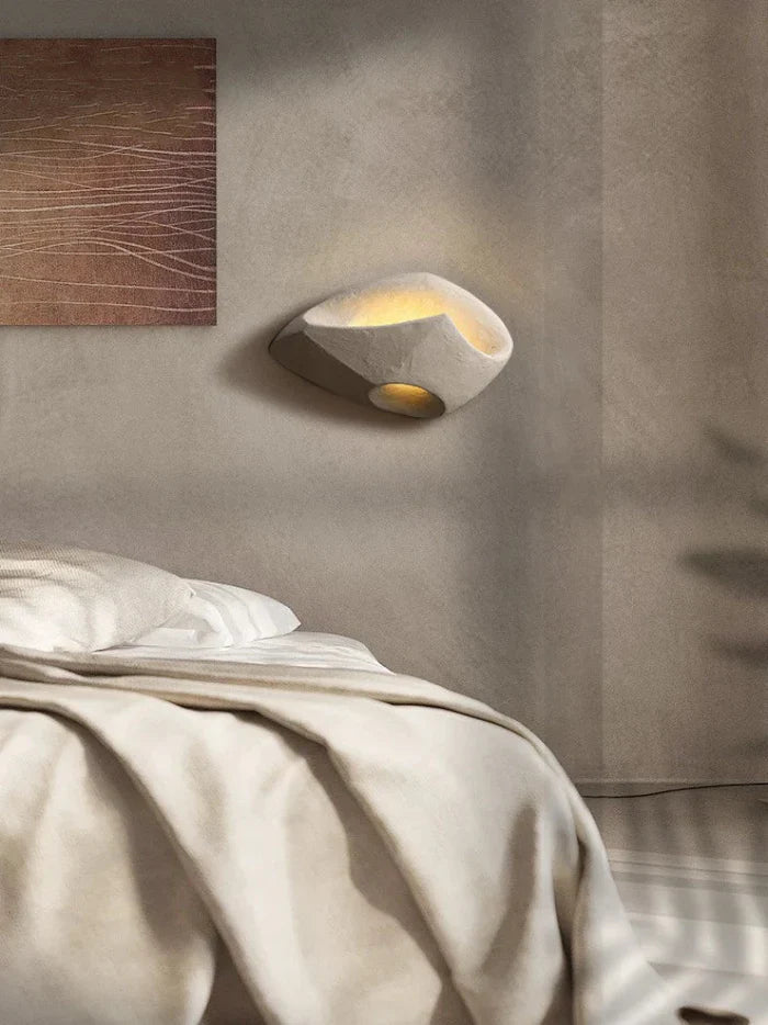 Designerska Lampa Ścienna w Stylu Organicznego Kamienia Boho