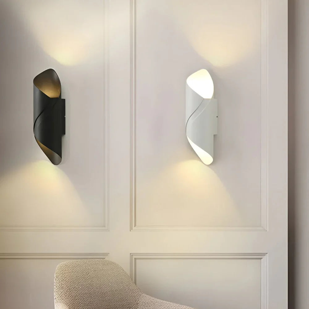 Nowoczesny Wodoodporny Kinkiet LED – Spiralny Design