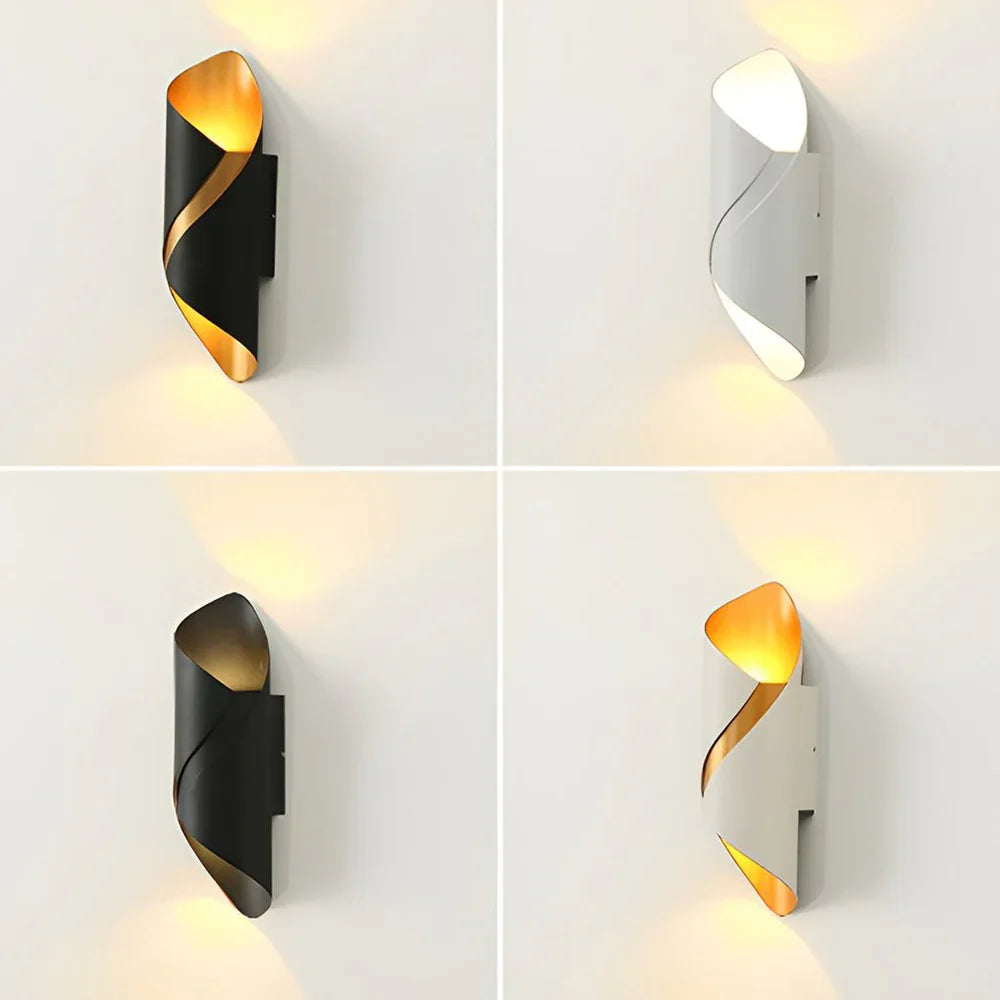 Nowoczesny Wodoodporny Kinkiet LED – Spiralny Design