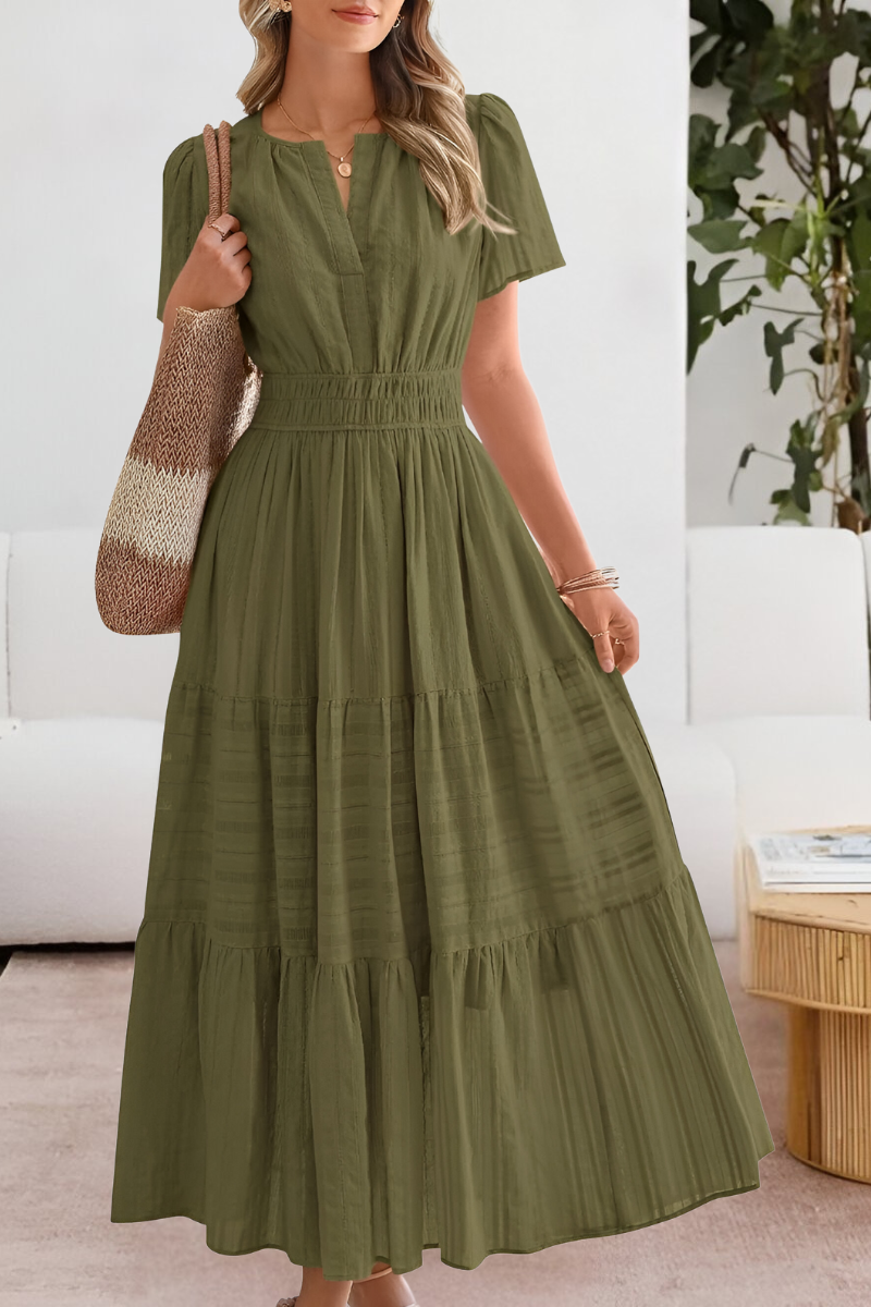 Zielena – Zwiewna sukienka boho na lato