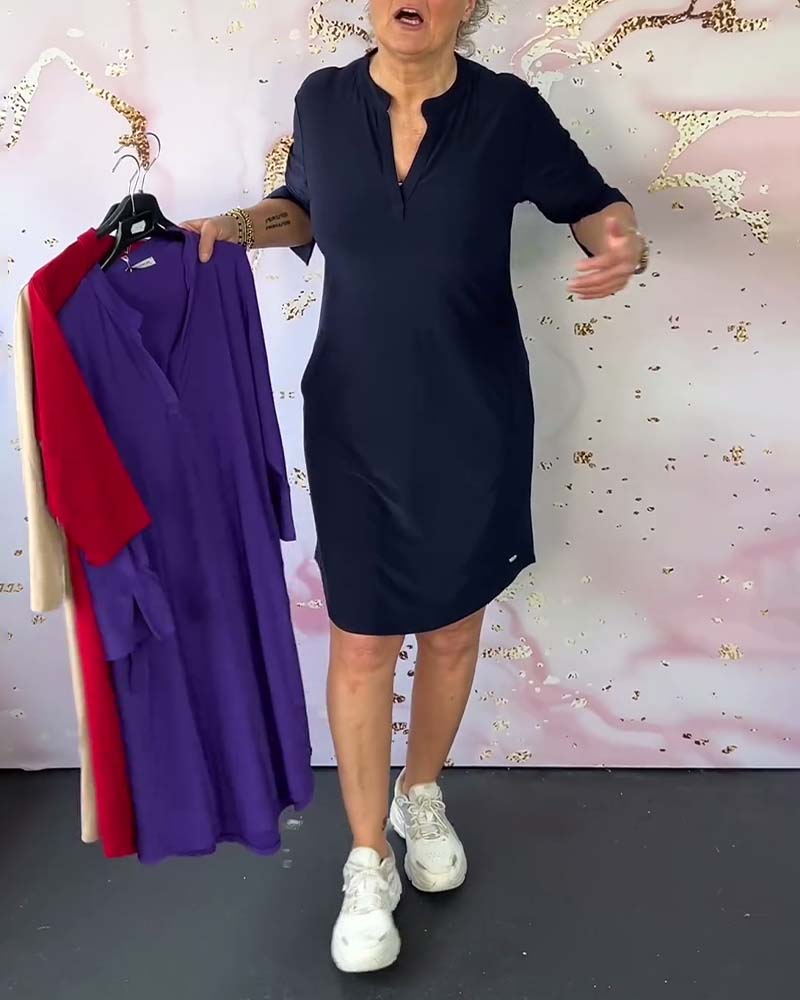 Danuta – Stylowy sweter z dekoltem w serek