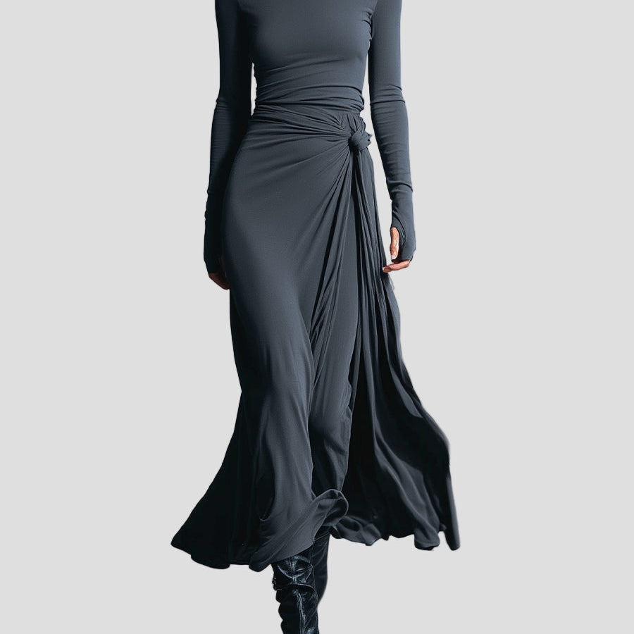 Janelith - Elegancka sukienka z efektem modelującym