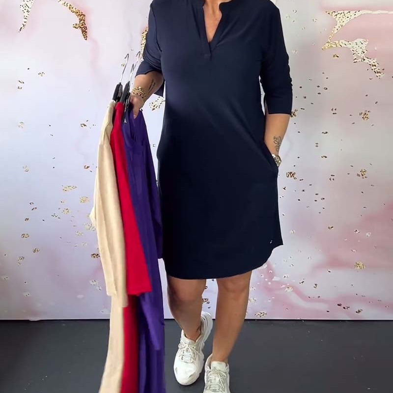 Danuta – Stylowy sweter z dekoltem w serek