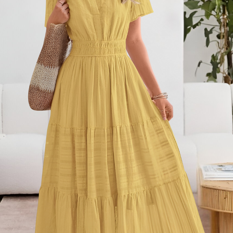 Zielena – Zwiewna sukienka boho na lato
