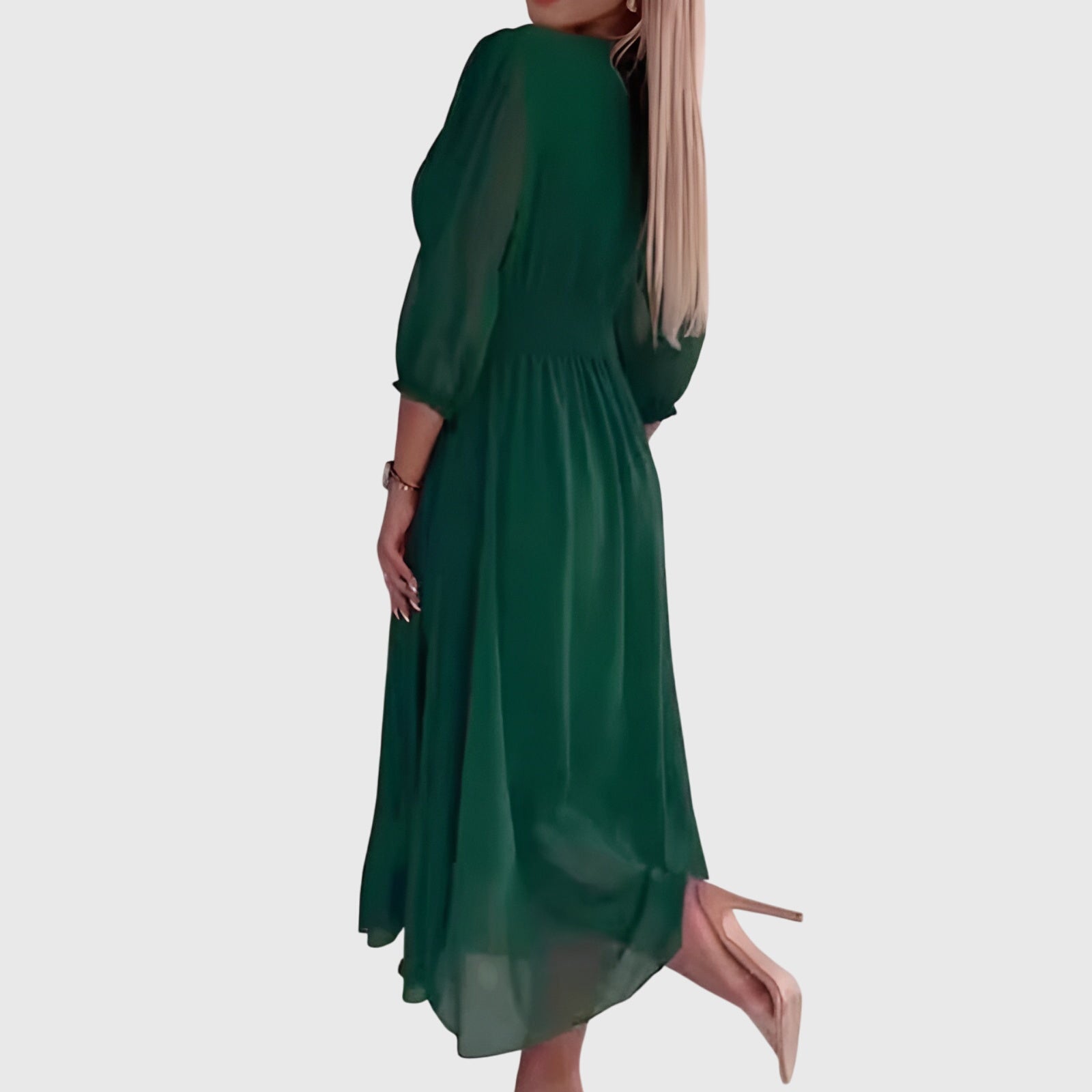 Chloe™ | Lekka Jedwabna Sukienka Chiffon
