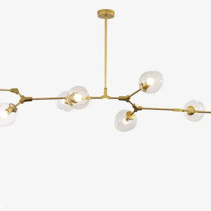 Designerski żyrandol molekularny 8-ramienny – nowoczesna lampa sufitowa LED
