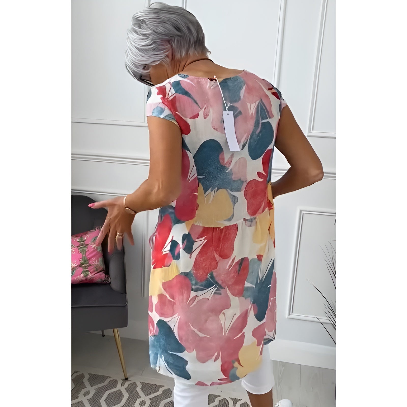 Patrycja – Elegancka sukienka koszulowa z kieszeniami