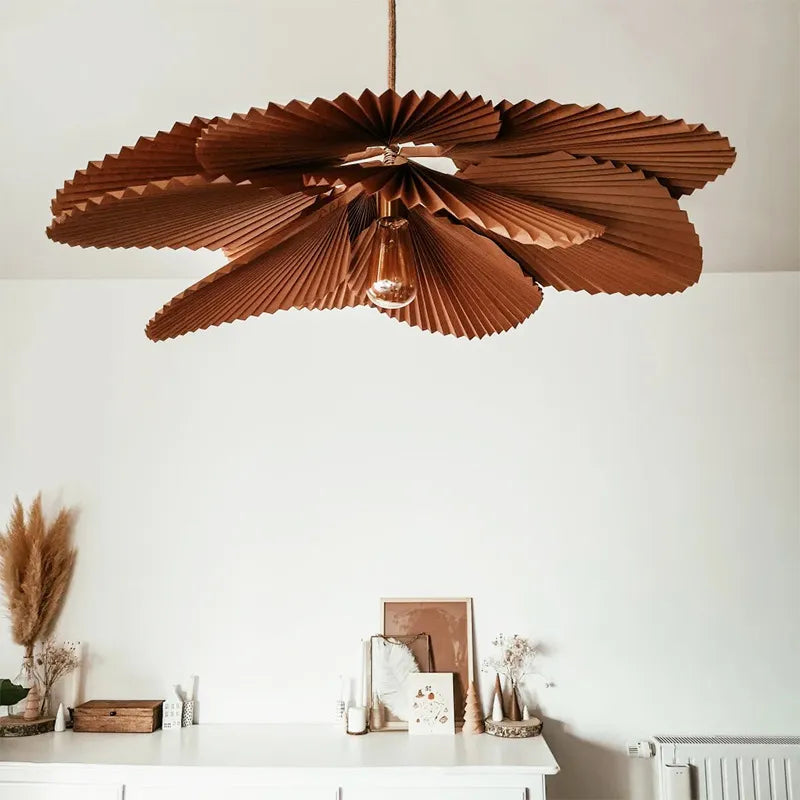 Art Deco Żyrandol Sufitowy Z Kwiatowym Abażurem