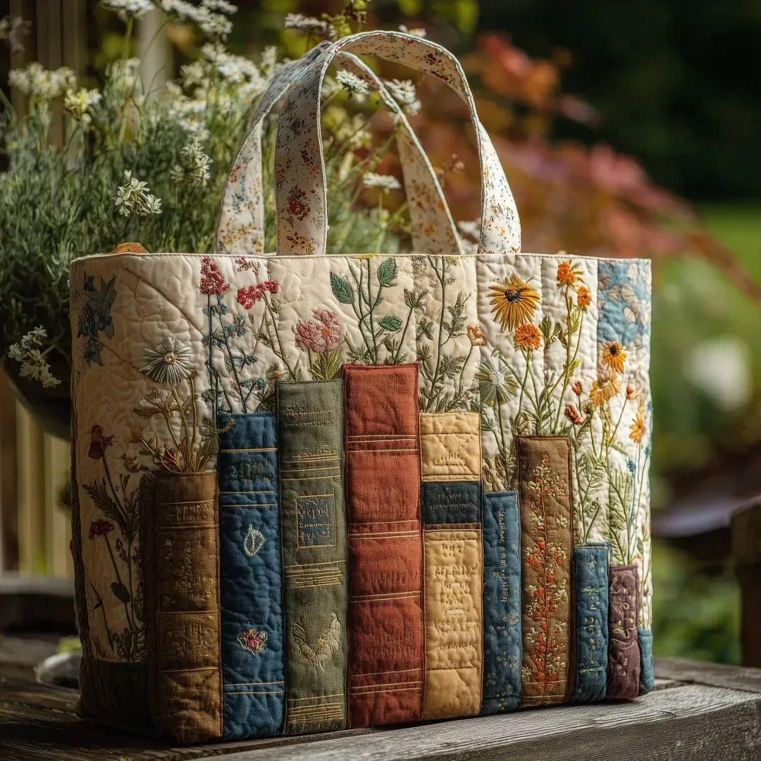 Torba Artisanal Matelassé - Książki i Kwiaty