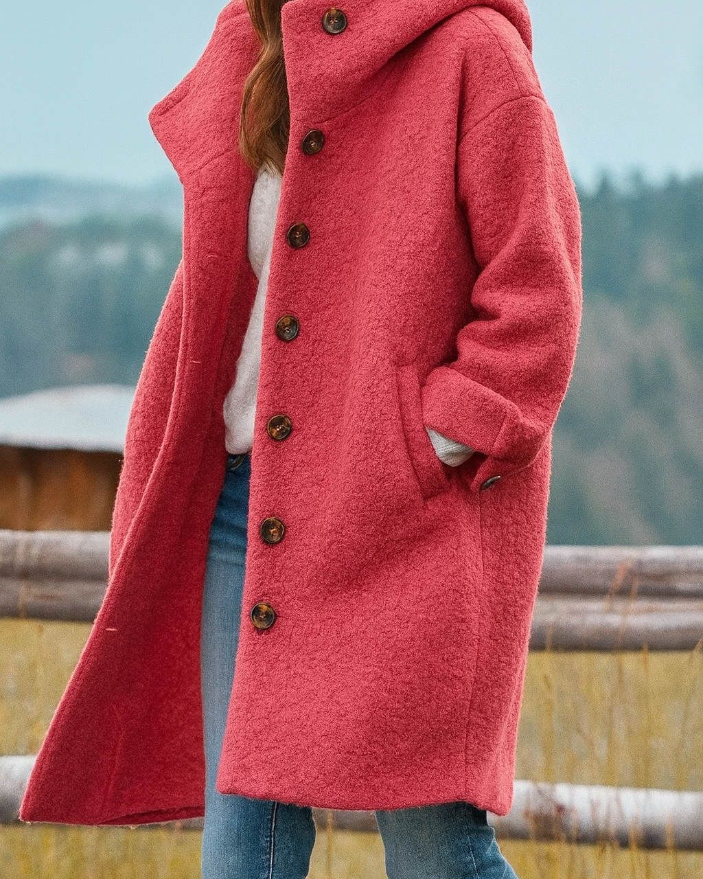 Ismara – Elegancka kurtka z kapturem