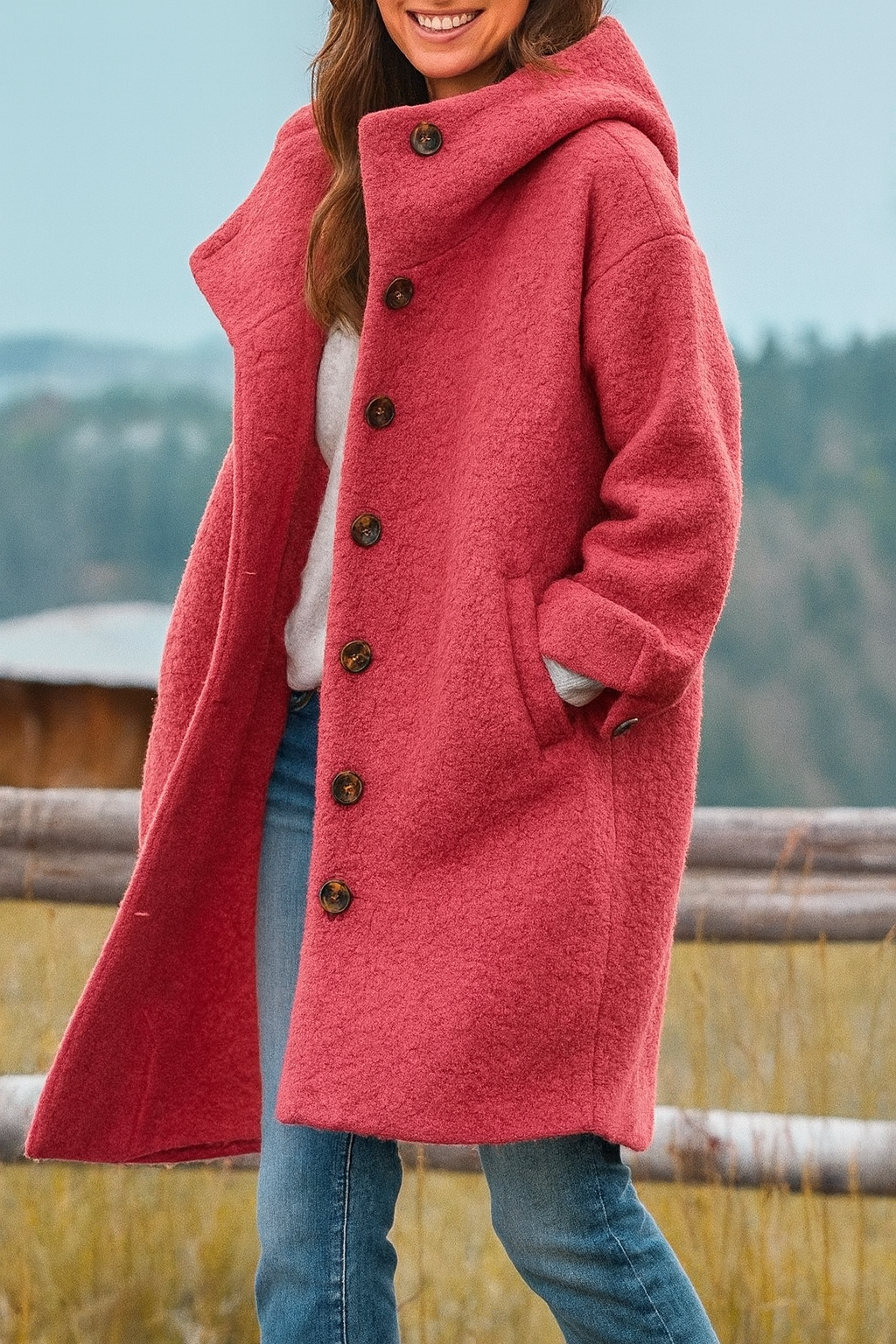 Ismara – Elegancka kurtka z kapturem