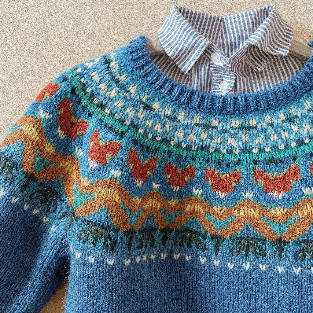 Oravelissae | Klasyczny Sweter Vintage