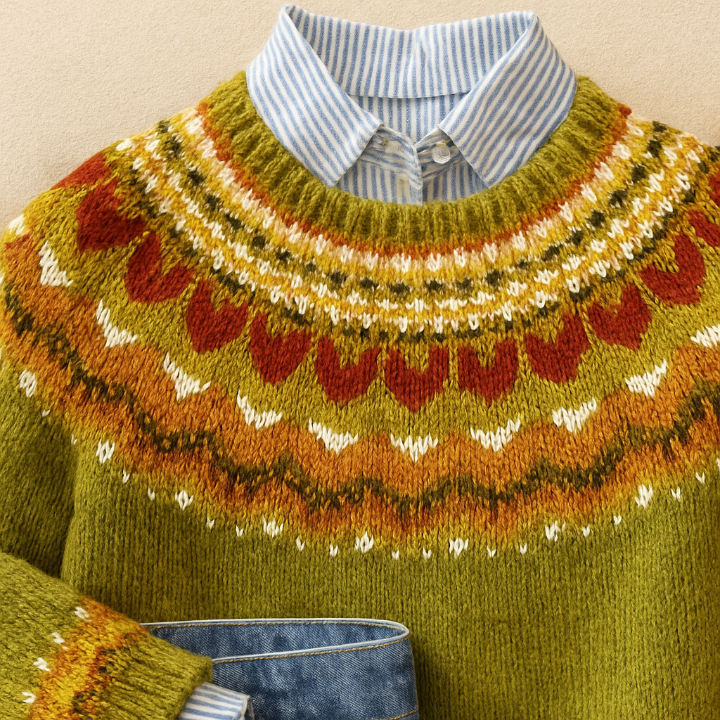 Prysmalynna | Klasyczny Sweter Vintage