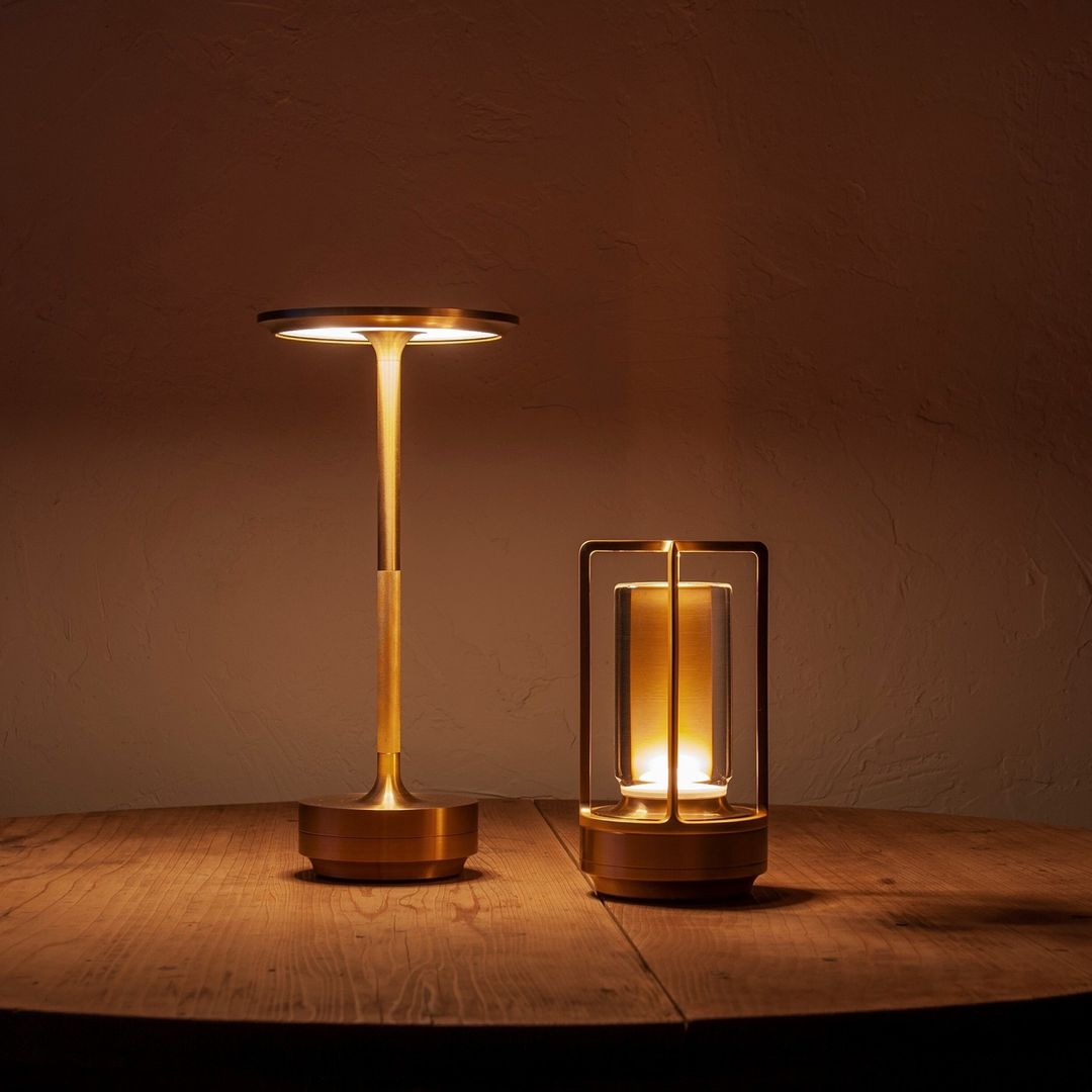 Cylindryczna Lampa Latarnia Stołowa LED Bezprzewodowa Dotykowa