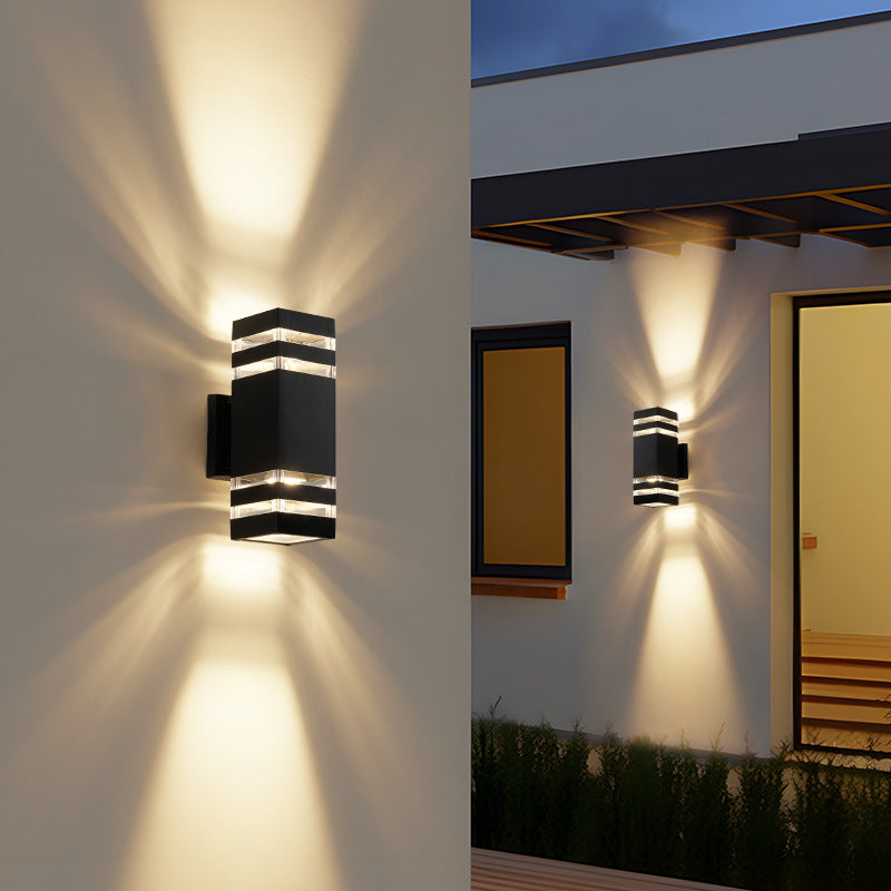 Dwukierunkowa Zewnętrzna Lampa Ścienna LED Nowoczesne Oświetlenie