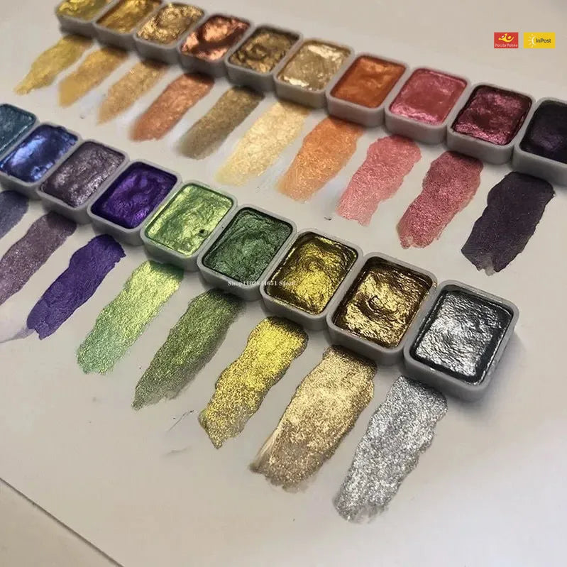 Kolorowy™ – Pudrowy Pigment Perłowy do Malowania Akwarelą