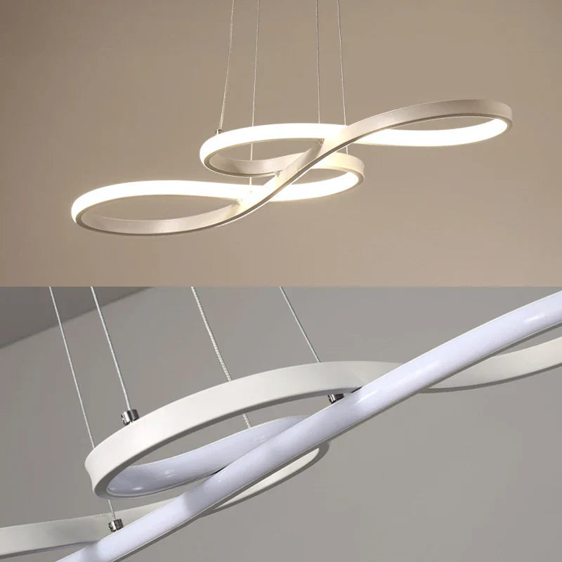 Lampa Wisząca LED Żyrandol w Kształcie Nut Muzycznych – Kreatywne Nowoczesne Oświetlenie Sufitowe