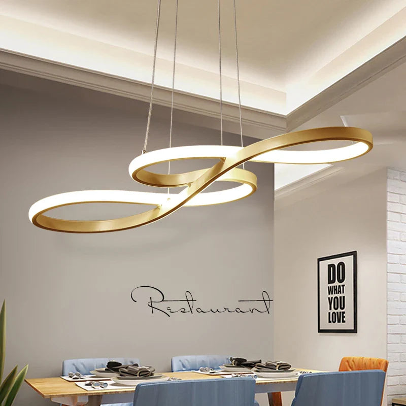 Lampa Wisząca LED Żyrandol w Kształcie Nut Muzycznych – Kreatywne Nowoczesne Oświetlenie Sufitowe