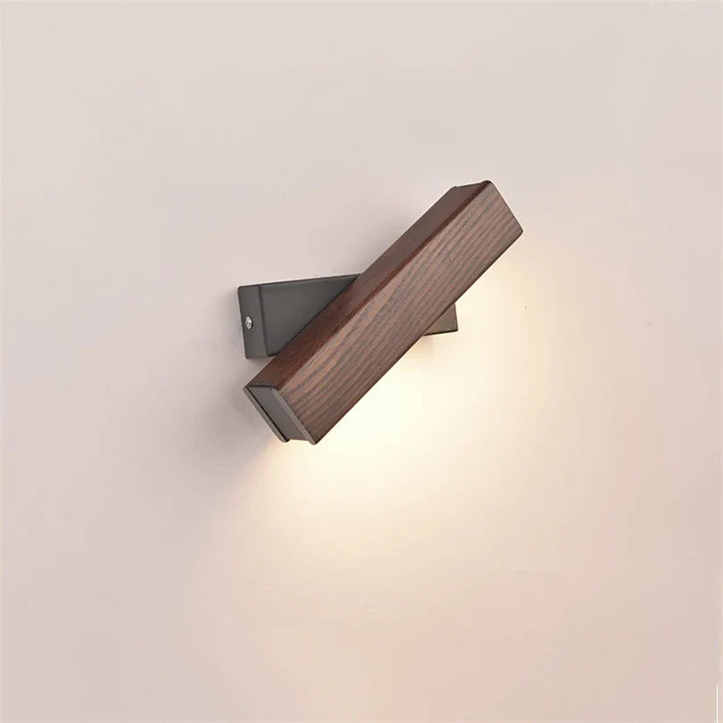 Drewniana Regulowana Lampa Ścienna LED do Czytania