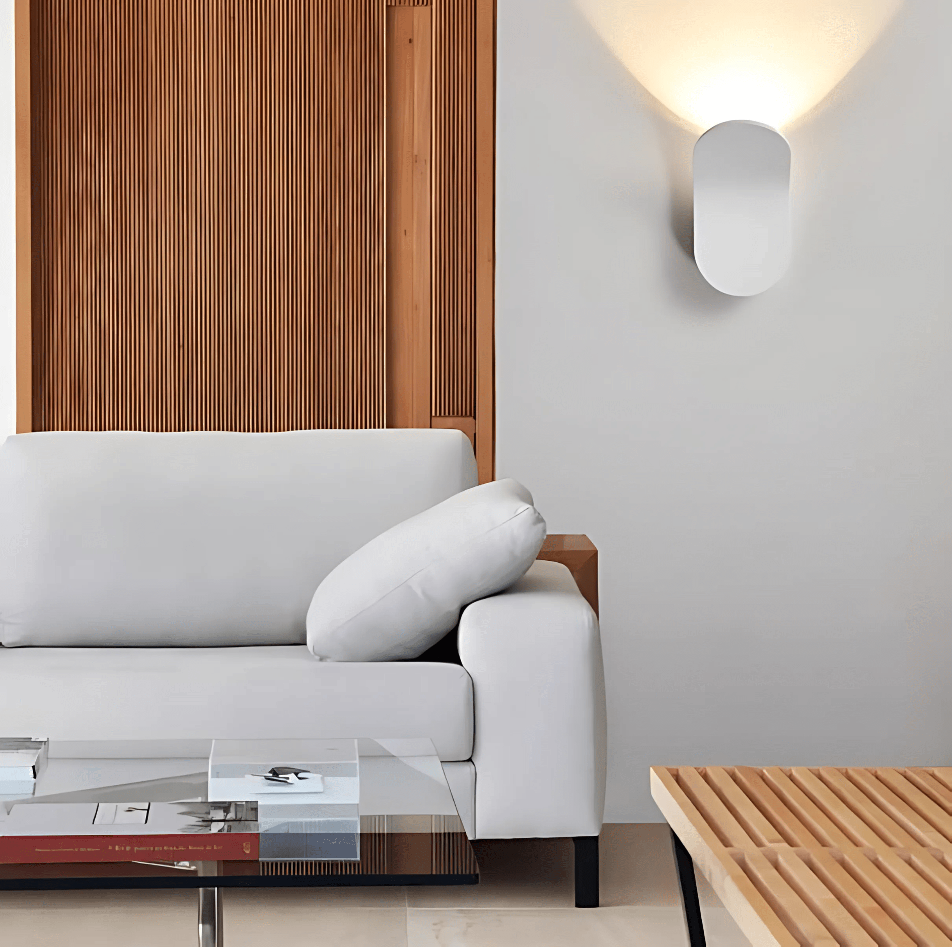 Kinkiet LED Nowoczesny Zagięty Design Ciepłe Światło