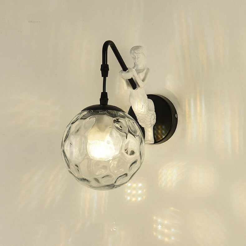 Kinkiet Ścienny Syrena Vintage Kula LED