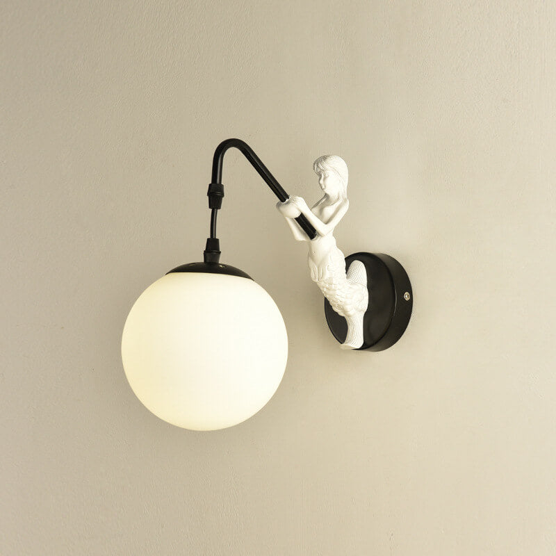 Kinkiet Ścienny Syrena Vintage Kula LED