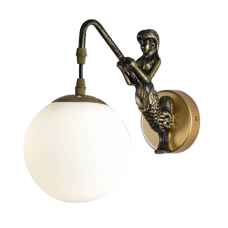 Kinkiet Ścienny Syrena Vintage Kula LED