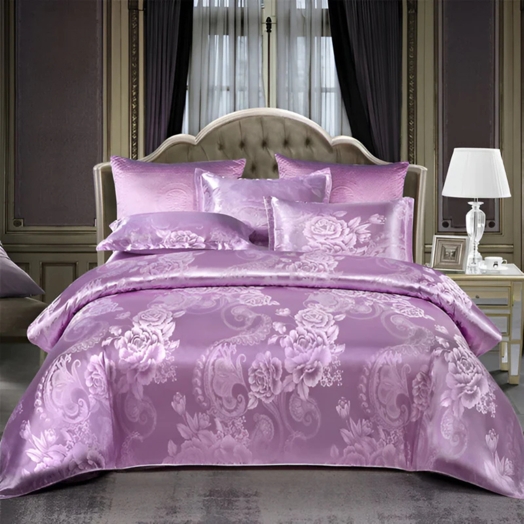 Komplet Pościeli Z Eleganckim Wzorem Poszwa Na Kołdrę I Poszewki Na Poduszki
