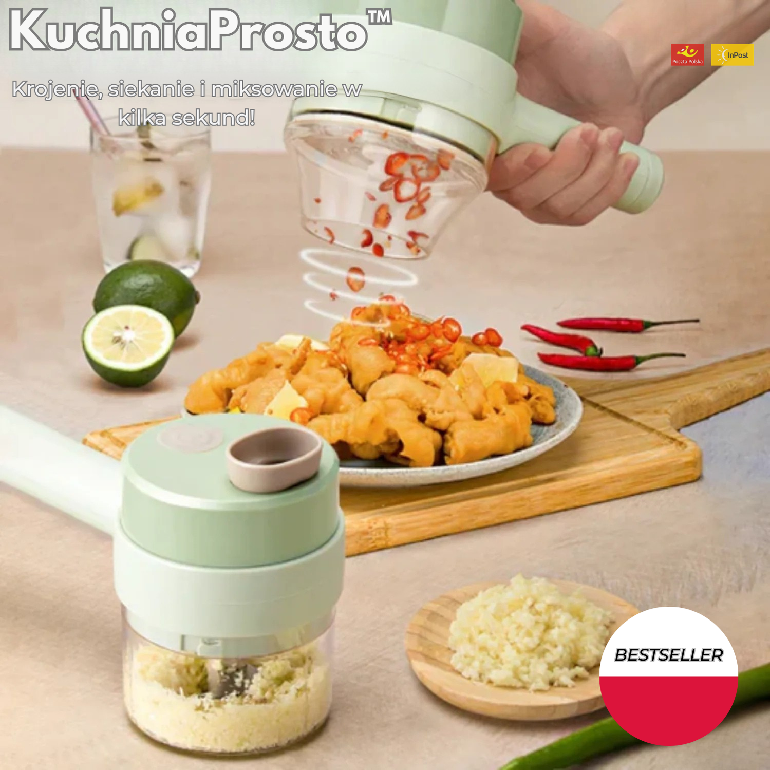 KuchniaProsto™ | Krojenie, siekanie i miksowanie w kilka sekund!