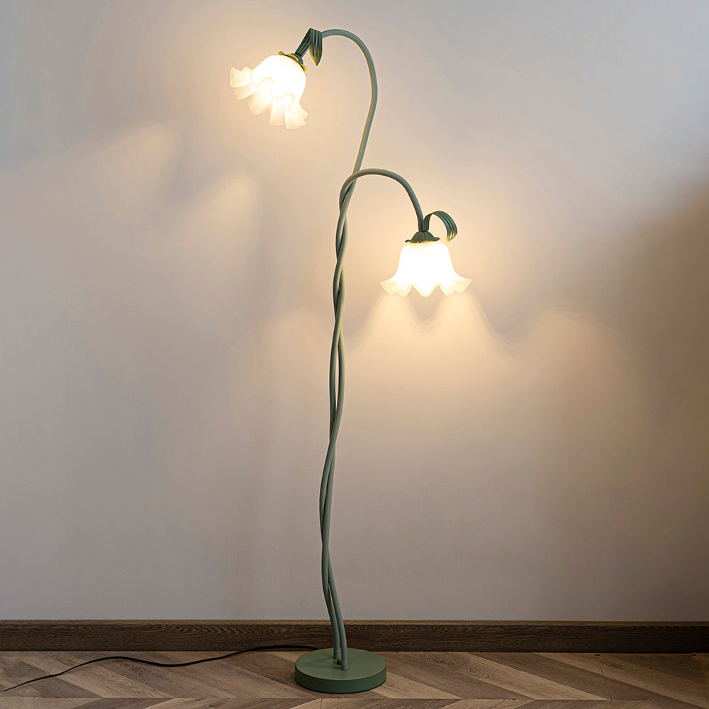 Kwiatowa Lampa Podłogowa Dekoracyjne Oświetlenie Nastrojowe