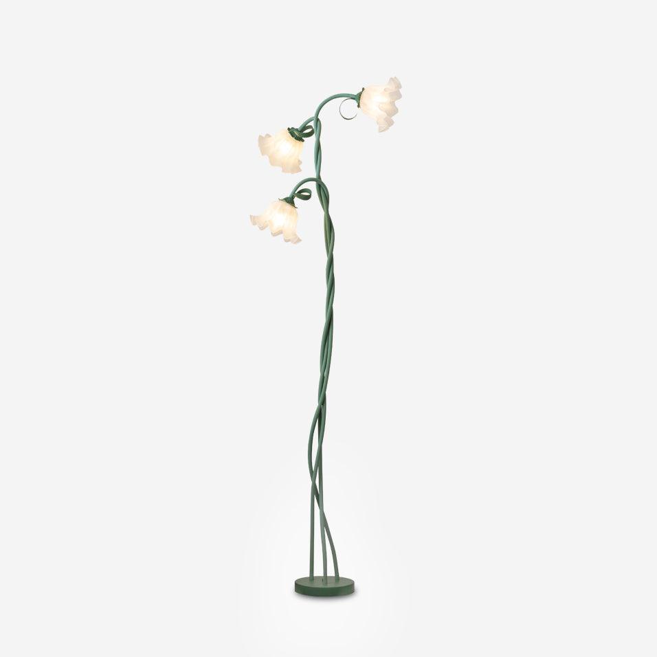 Kwiatowa Lampa Podłogowa Dekoracyjne Oświetlenie Nastrojowe