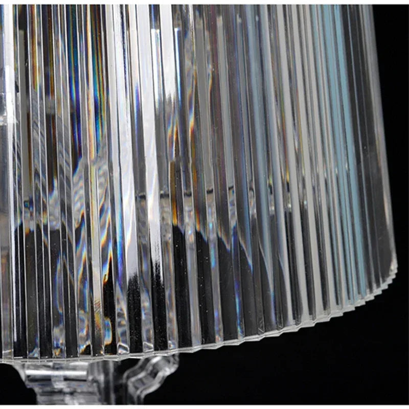 Lampa Stołowa Barokowa Z Plisowanym Abażurem